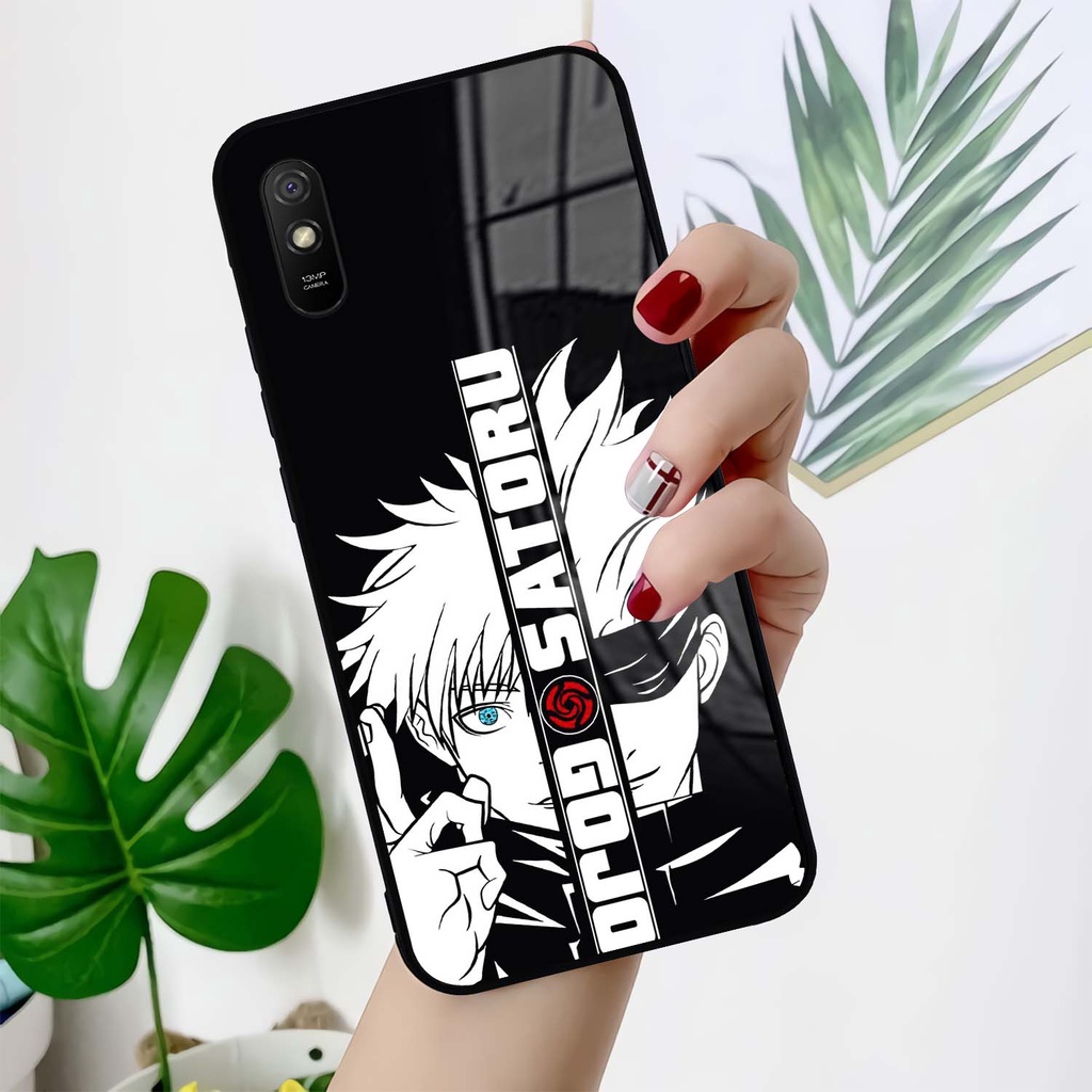 Case Glossy Kilau Redmi 9A | Casing Hp Xiaomi | Pelindung Smarphone | Motif Jujutsu Kaisen