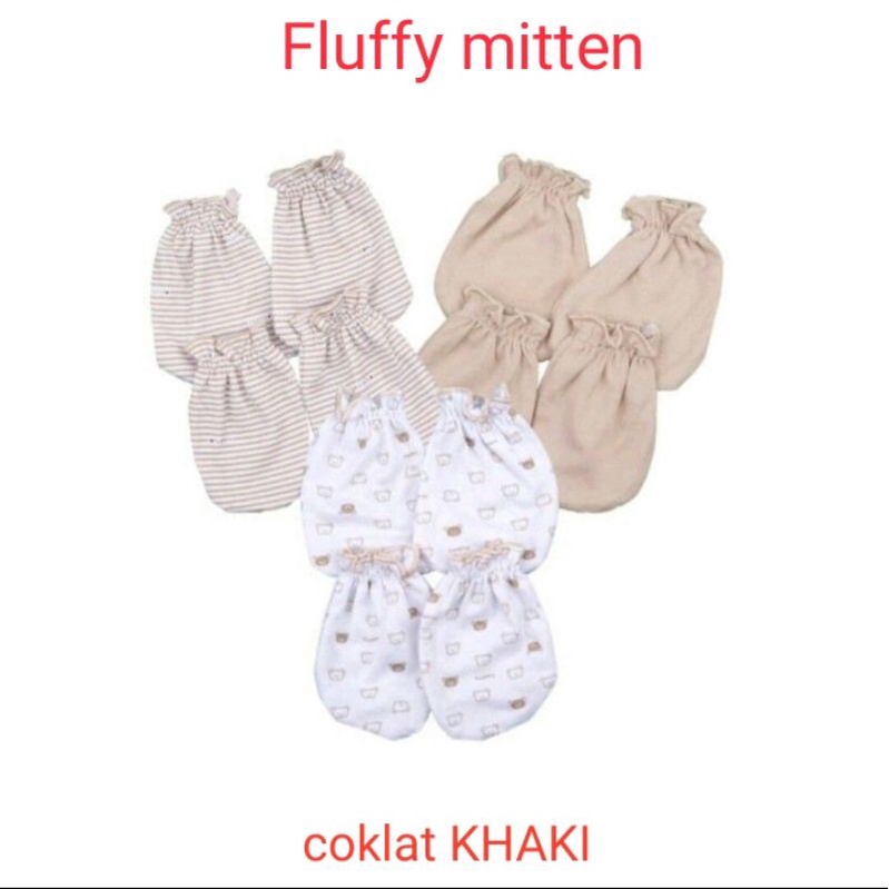 Fluffy sarung tangan kaki bayi baby mitten