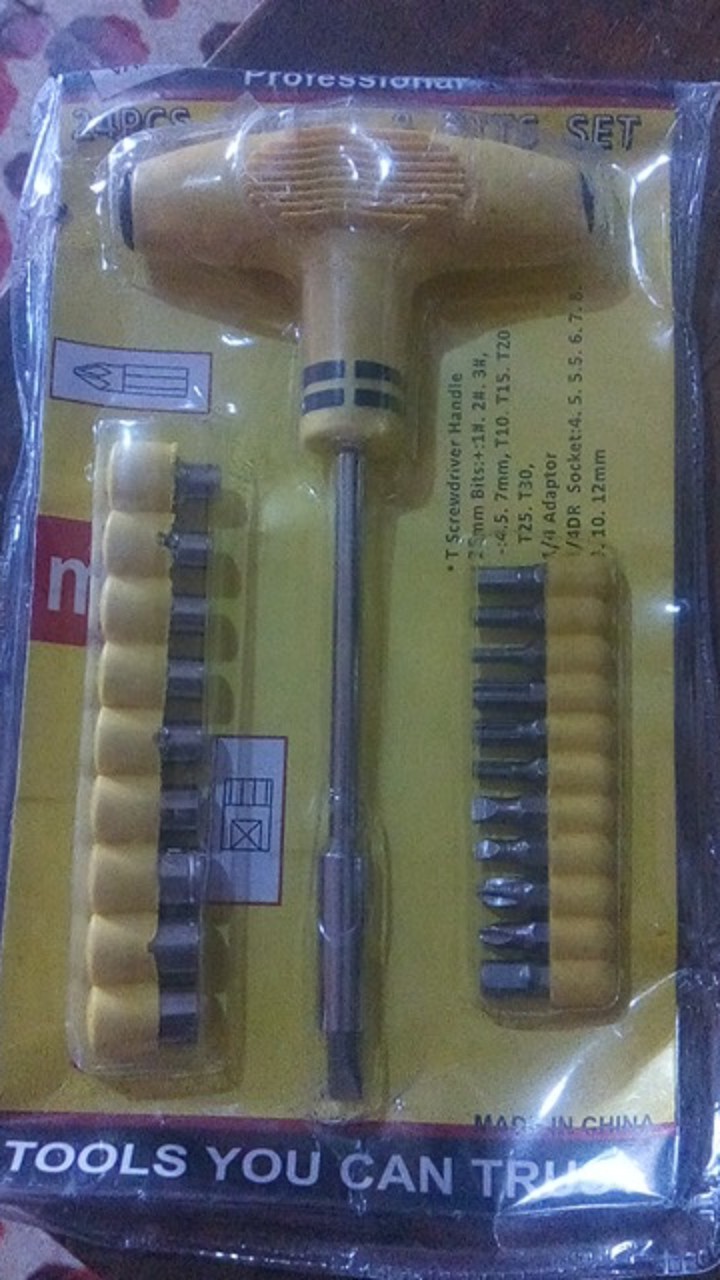 Set Lengkap 24 In1 Obeng Kunci T Palu Alat Tukang Bengkel Screwdriver Kunci Sock Bit Kunci Sok