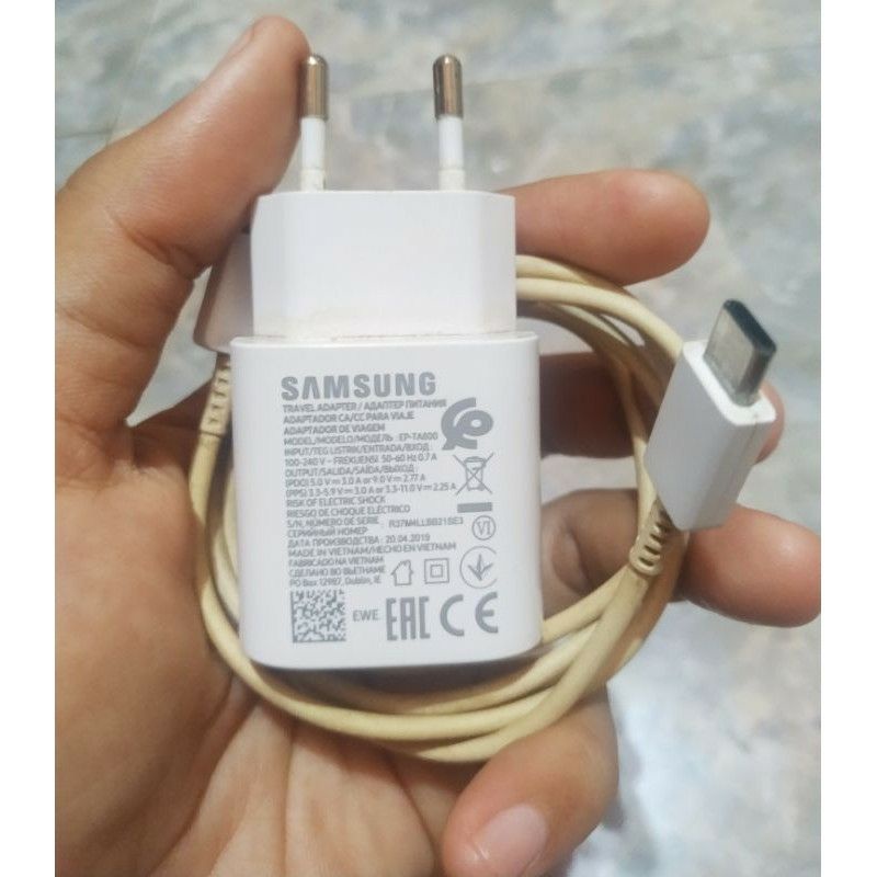 CHARGER ORI SAMSUNG A80 NOTE 10+ S20 A70 A71 M51 3A 25WATT ASLI BAWAAN HP