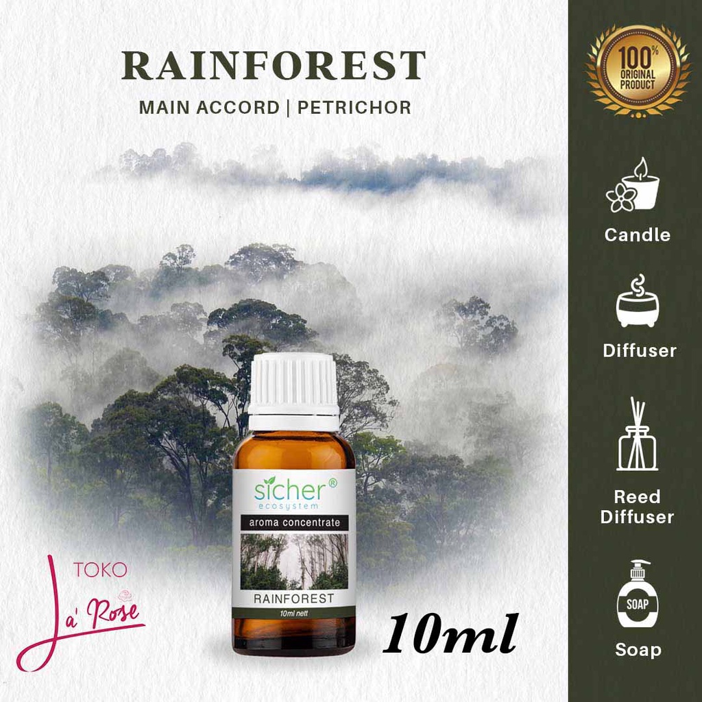 Aromatherapy Rainforest 10ml Essential Oil Natural Aroma Terapi Hujan