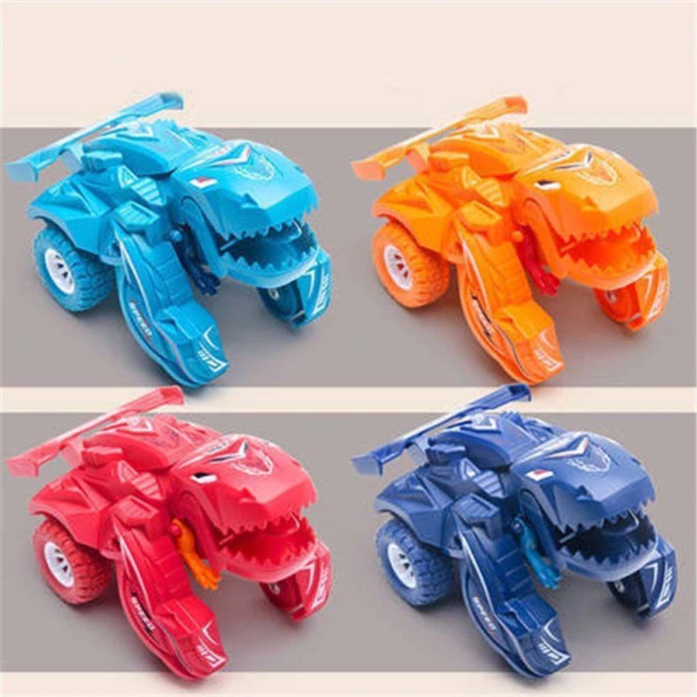 Nickolas1 Mobil Deformasi Dinosaurus Anak Kids Pull Back Car Vehicles Toy Inertial Sliding Dino Car Hadiah Mainan Mobil Robot Dinosaurus