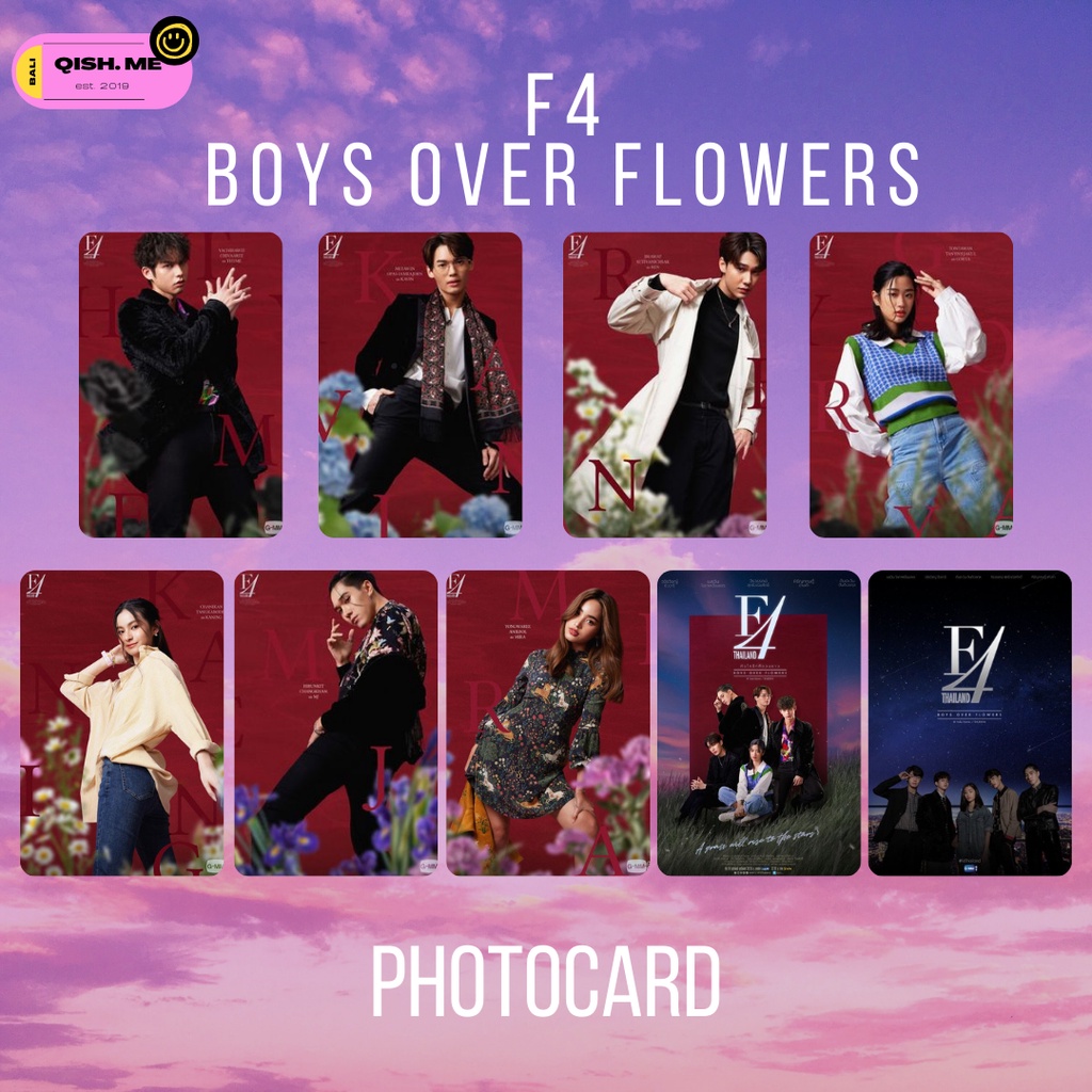 International Shopee F4 Photocard | 5,5 x 8,5 cm | Rounded Hard Paper