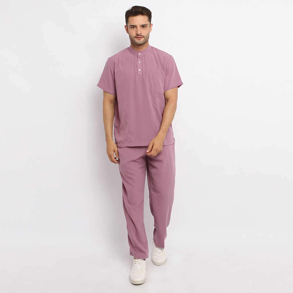 Baju Jaga MSS - ORCHID Scrubs on Call Flowy Lengan Pendek