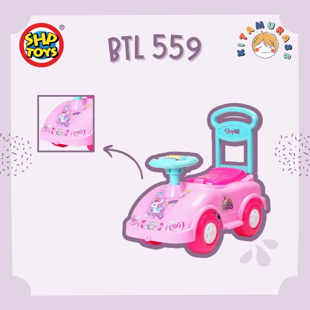 MAINAN MOBIL ANAK BTL 559 BTL559 SHP TOYS - Maenan Mobilan Dorong Terbaru New - Tosca Pink Ready Stock