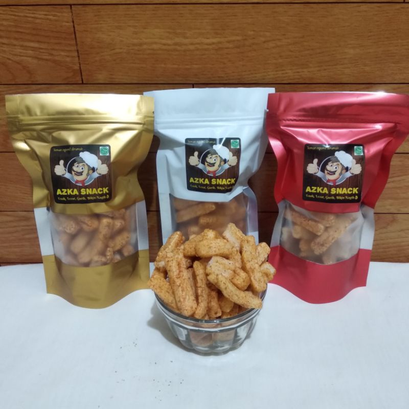 

Kerupuk Udang Gurih Pedas Stik Krupuk Udang Kemasan 30 gram dan 70 gram