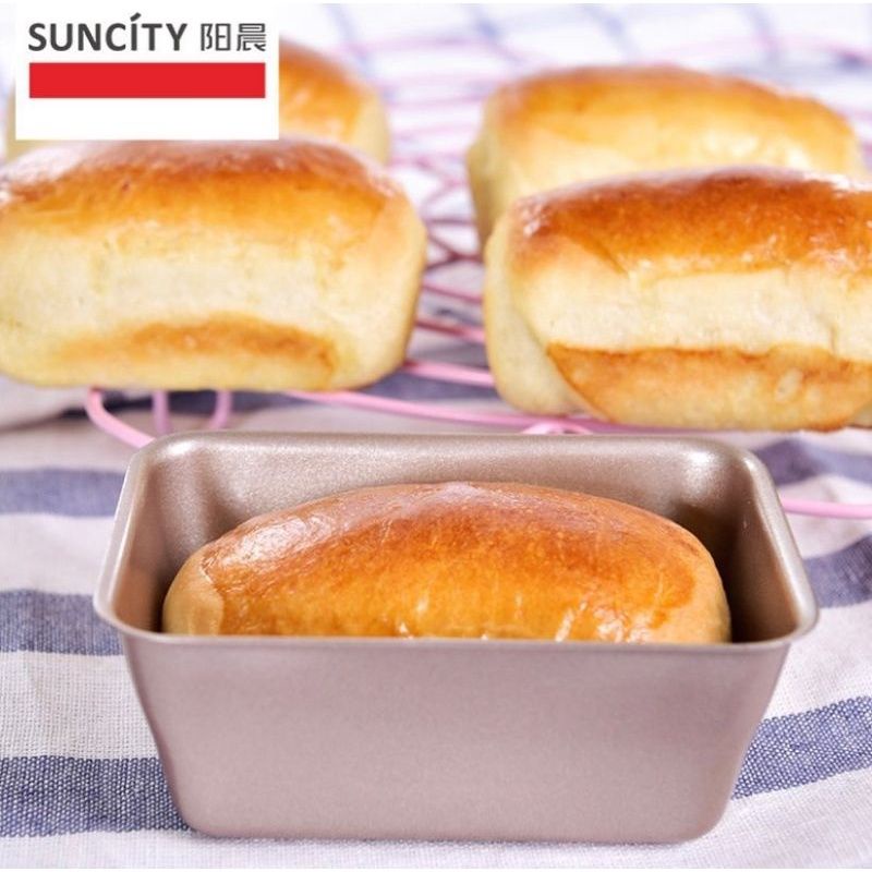 Loyang Suncity Rectangular Set isi 6 / Loyang Suncity Mini Loaf Bread / Loyang Roti Sobek Mini