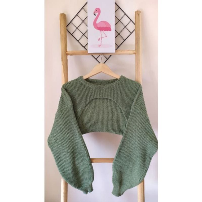 CROP SECKER RAJUT 7 GETT OVERSIZE // BOLERO CROP SWEATER RAJUT PREMIUM