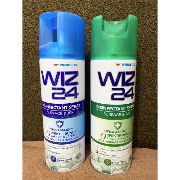 WIZ 24 Desinfektan Udara Ruangan AEROSOL 100ml / Air Disinfectant Spray Saniter wiz24 100 ml