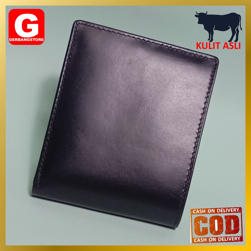 Dompet Pria Kulit Asli Sapi Kartu Banyak Jenis Kulit Pull Up Model Lipat [LKJ Pull Up]