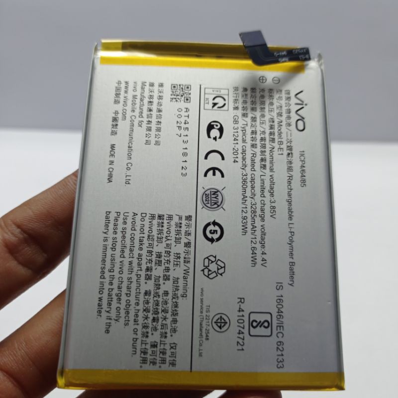 Batre Baterai Battery Vivo Y71 B E1 Original 100