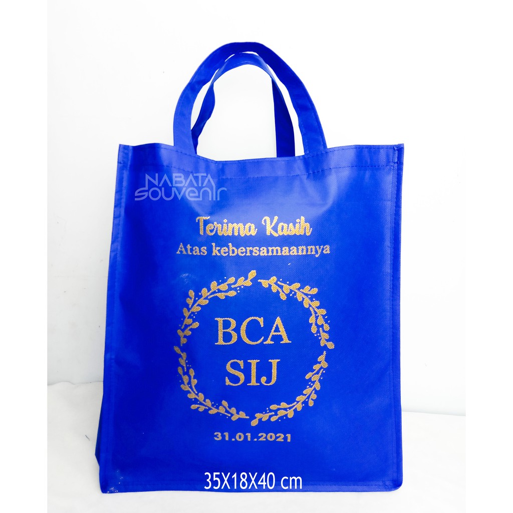 

Tas Spunbond Jumbo Tebal Free Sablon Custom Ukuran