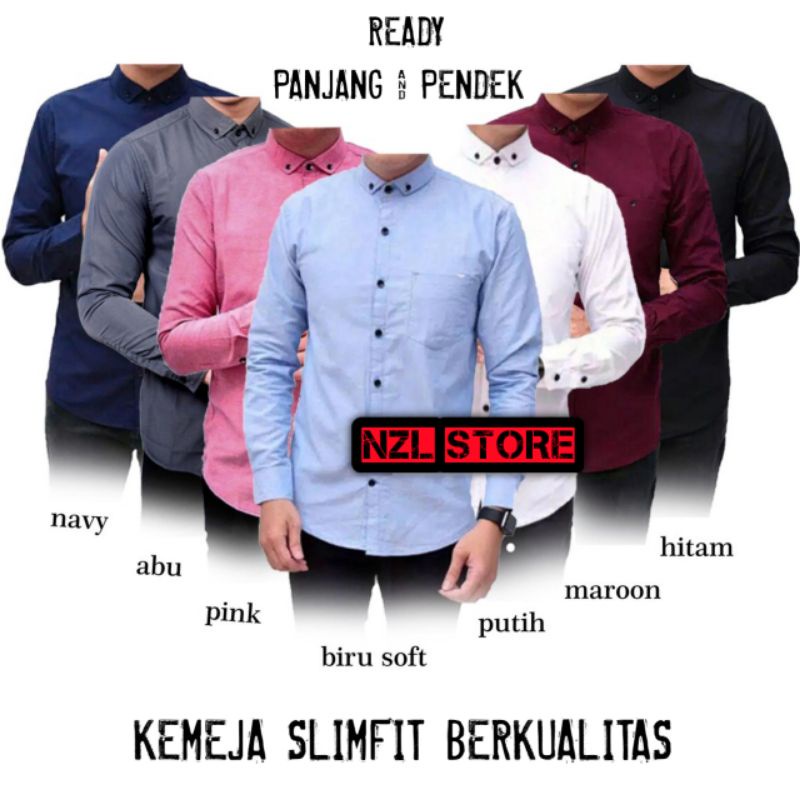 KEMEJA PRIA MENS POLOSAN LENGAN PANJANG COOLMAN PAKIAN PRIA CASUAL PAKAIAN DINAS PNS KERJA