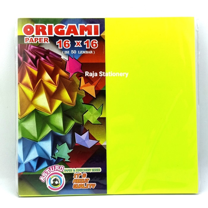 

Senikertas- Asturo Origami Paper 16X16 50Pcs / Kertas Origami -Kertas-Seni.