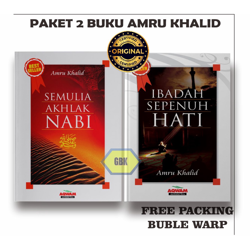 Paket 2 Buku Semulia Akhlak Nabi dan Ibadah Sepenuh Hati