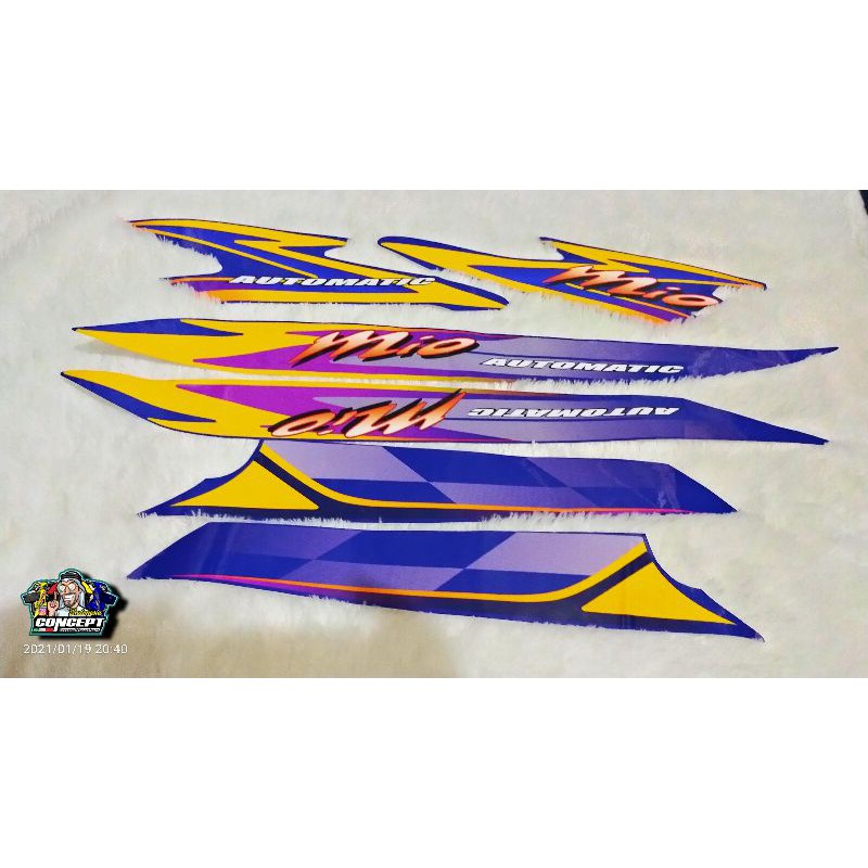 Striping Mio sporty 2004 biru