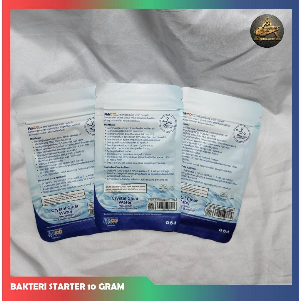 BAKTERI STARTER 10 GRAM BAKTERI BAIK PROBIOTIK PENJERNIH AIR AQUARIUM KOLAM FILTER AQUASCAPE MEDIA FILTRASI AIR