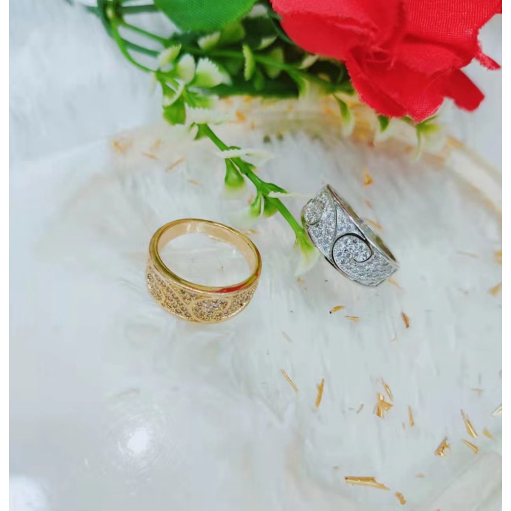 Cincin Xuping Permata Lapis Emas Perhiasan Fashion F11-14