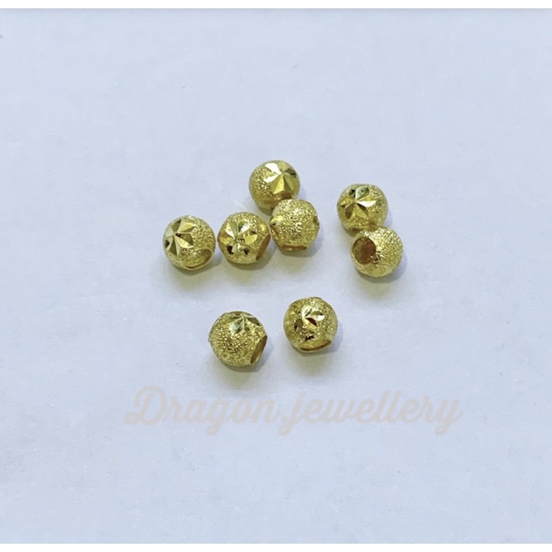 charm hongkong emas 24K bola glitter