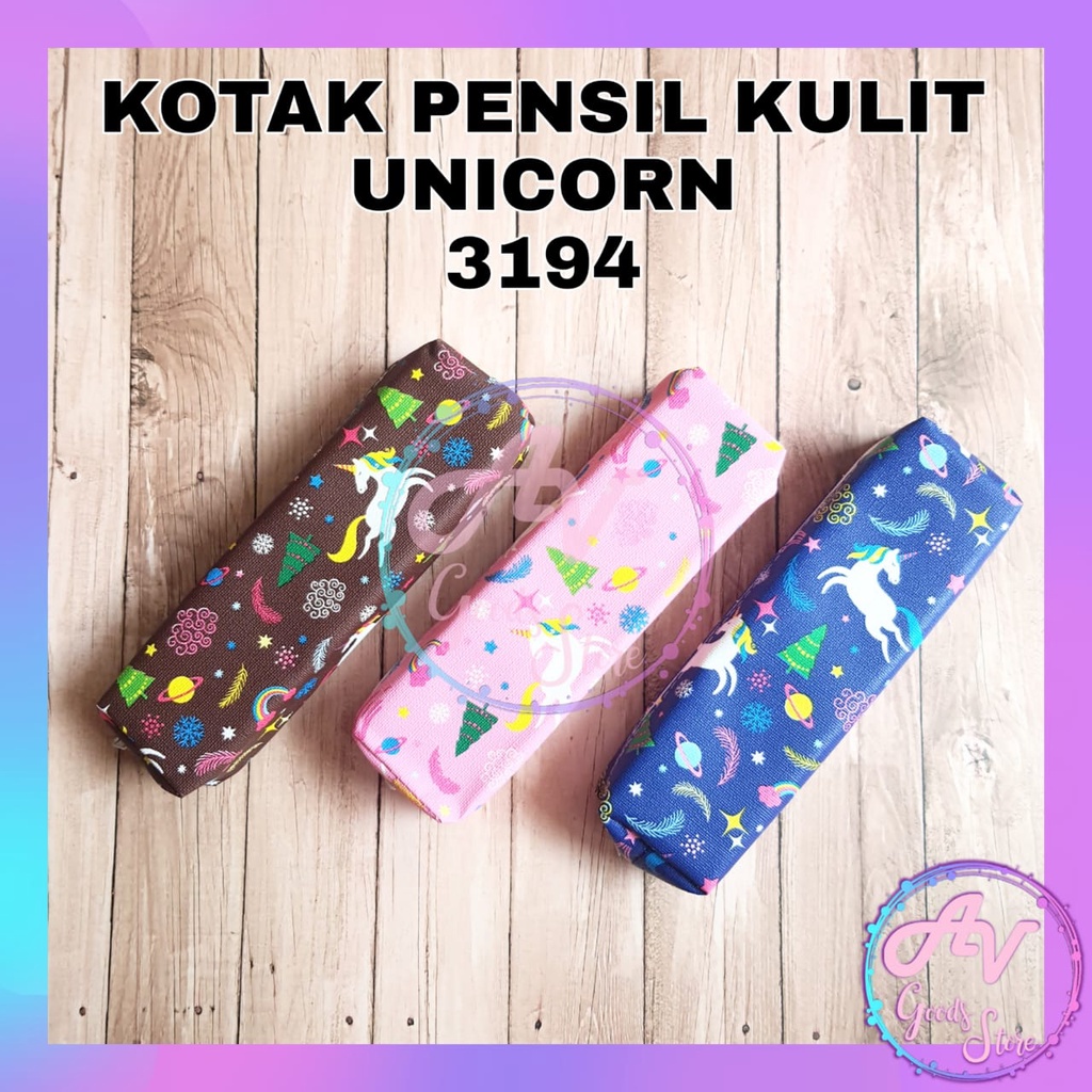 

Kotak Pensil / Tempat Pensil Fancy Lucu / Kotak Pensil Kulit Unicorn 3194