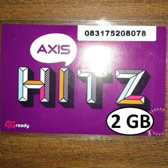 Kartu perdana axis 2GB