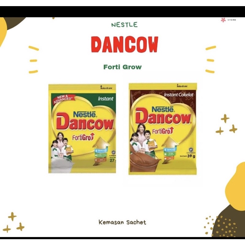 

Dancow Fortigro Putih Coklat isi 10 sachet renceng renteng