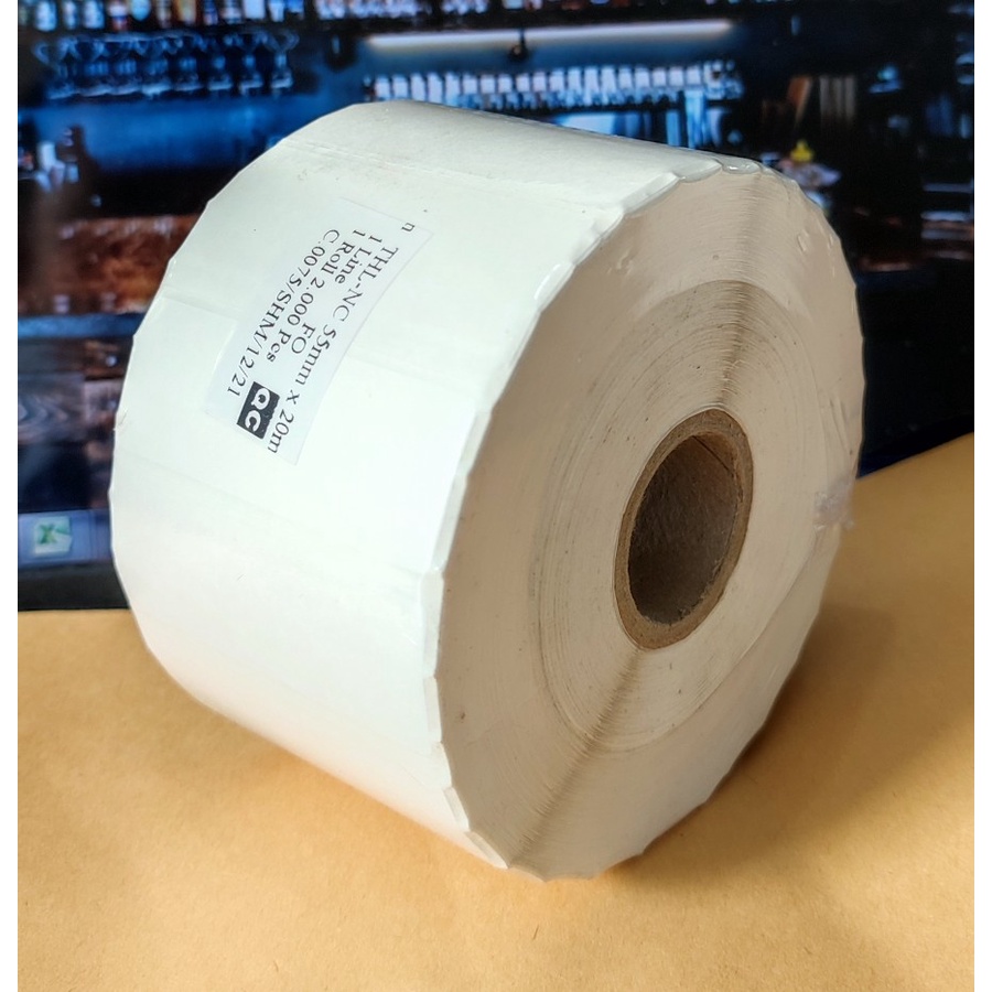 

ETIKET LABEL THERMAL 50x60 ISI 1000PCS STIKER BARCODE 50X60MM 50 X 60
