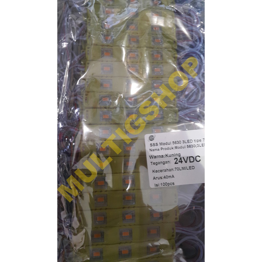 100pcs Modul 5630 Injeksi 3 LED 24V Warna