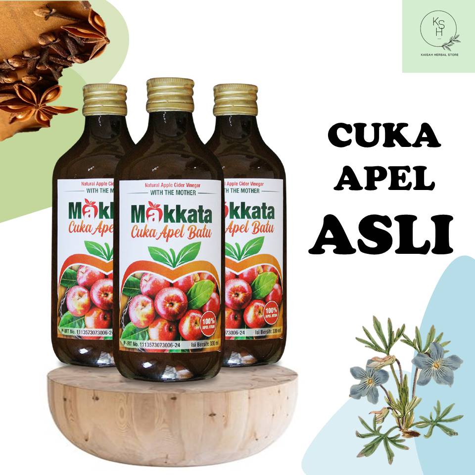 

CUKA APEL Makkata Natural Apple Cider Vinegar ASLI murni menjaga kesehatan GULA DARAH dan KOLESTROL