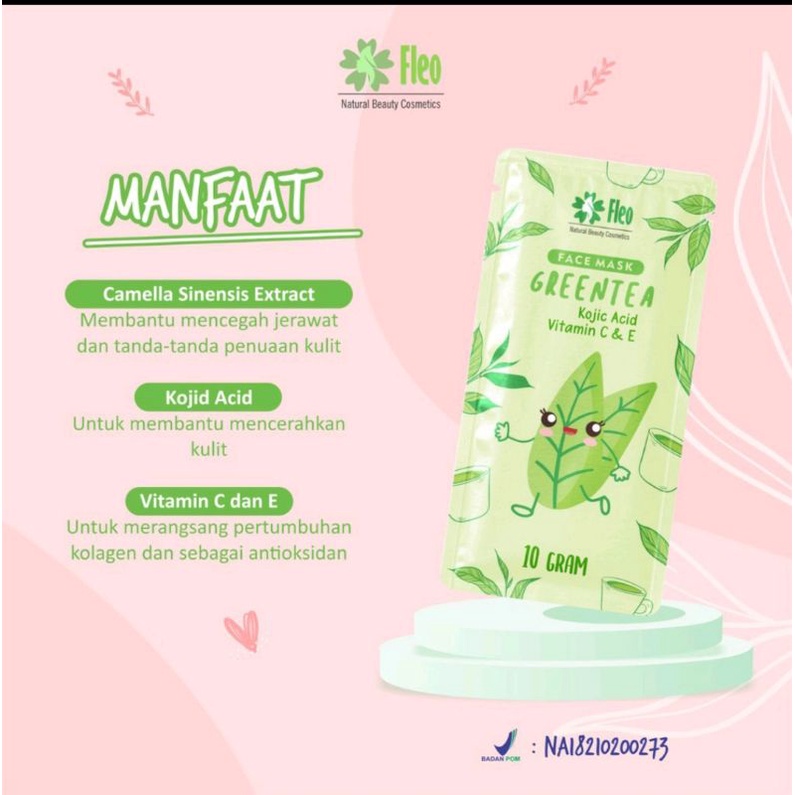 masker wajah fleo bppom bubuk