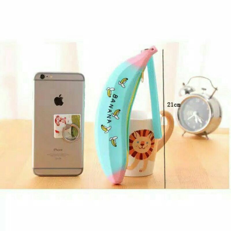 

Banana Dompet Koin silicon Pisang Motif Tempat Pensil Tempat Pensil Unik