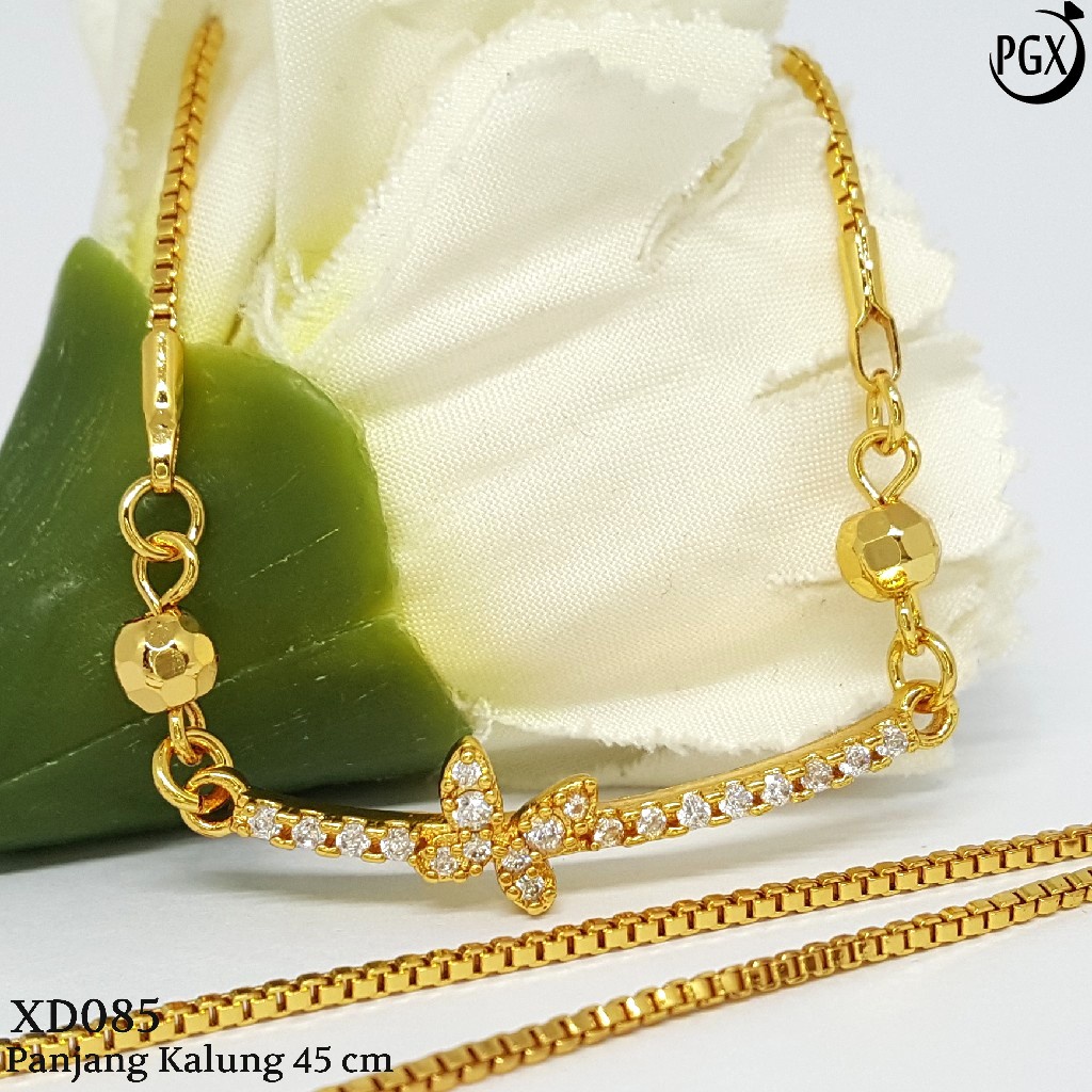 PGX Kalung Wanita Xuping Perhiasan Lapis Emas Aksesoris Fashion Premium - XD085