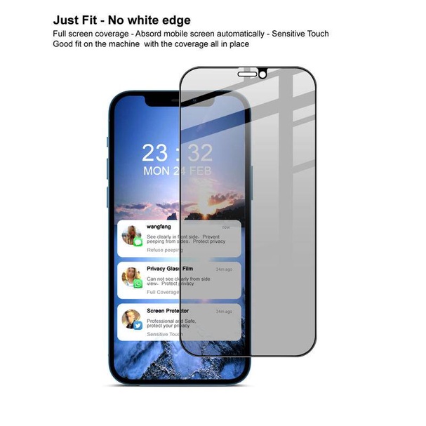 Privacy Anti Glare Peeping Full Screen Protector For iPhone 13 Pro Max mini Tempered Glass HD Front Film For iPhone 12 Pro Max Mini