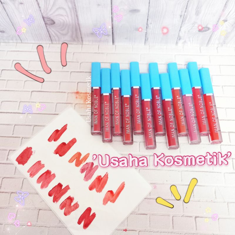 [PERBOX]LIP GLOSS IMAN OF NOBLE NUDE NEW MATTE 12 WARNA NO. I13-12