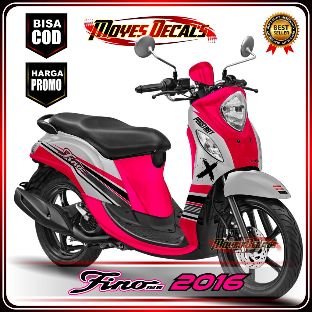 Decal Stiker Fino 125 Full Body Motif Racing Custom Warna Biru