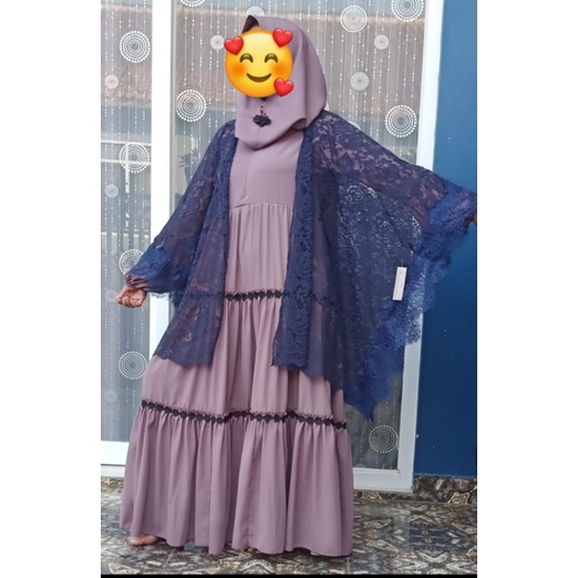 KEBAYA BROKAT AMALIA CAPE BROKAT CARDIGAN BROKAT