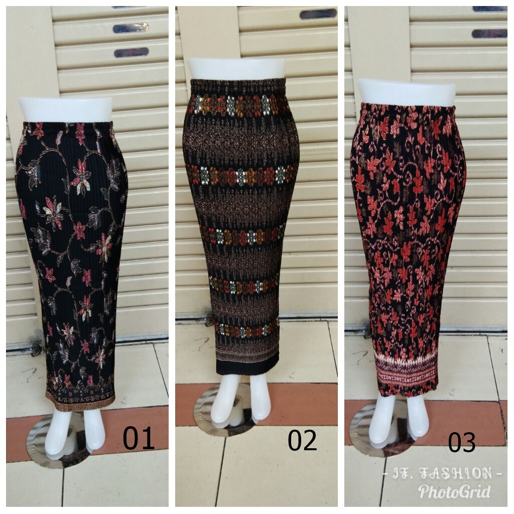 SB Collection Rok Plisket Mentari Maxi Panjang Jumbo Batik Wanita