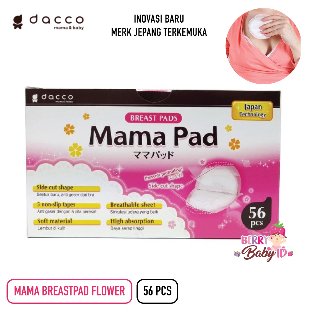 Dacco Mamapad Breastpad Flower Mama Pad Breast Pad Berry Mart