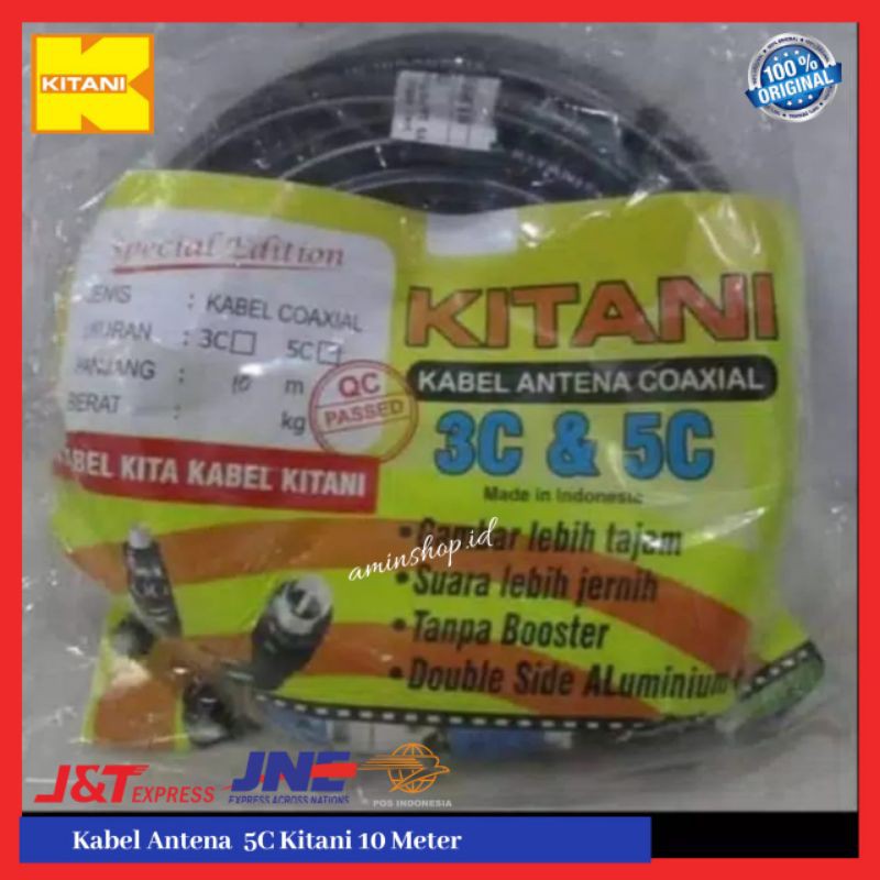 Kabel Antena Kitani Coaxial 5C Kabel Panjang 10 Meter Kabel Tv Ke Antena Kabel serabut Antena Kabel antena tanpa booster kabel antena berkualitas kabel antena murah kabel antena kabel parabola antena hd antena digital kabel antena terbaik kabel kitani