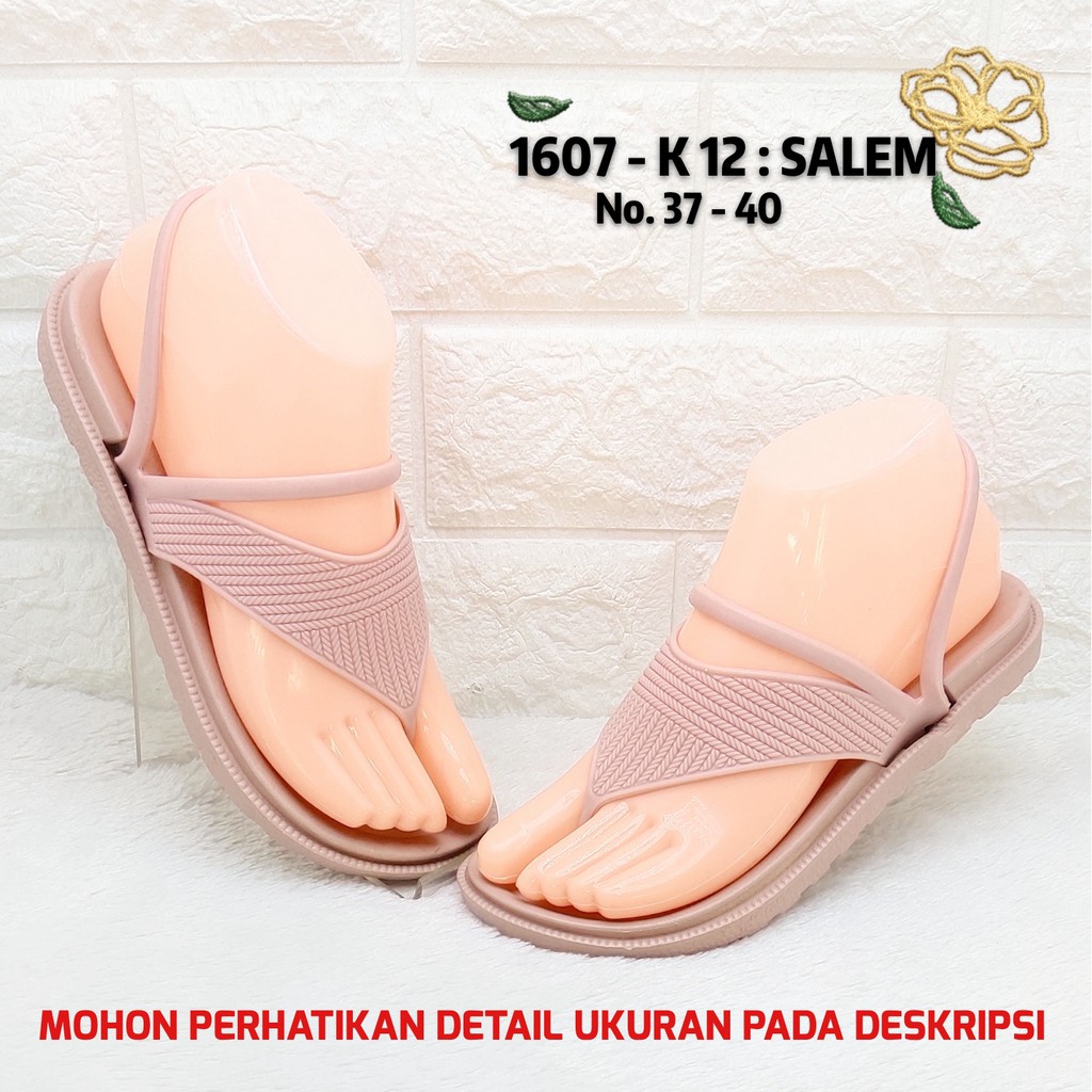 Sandal Wanita Balance 1607 K12 Original Sendal Jepit Tali Lebar Jelly Impor Very Nice Lentur Ringan