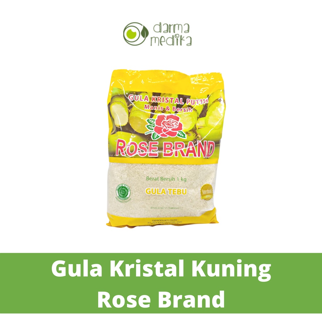 Gula Kristal Kuning Rose Brand 1 kg 1kg