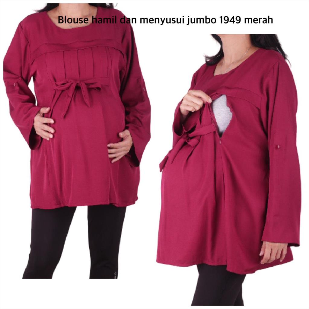 Blouse Hamil dan Menyusui  Jumbo 1949