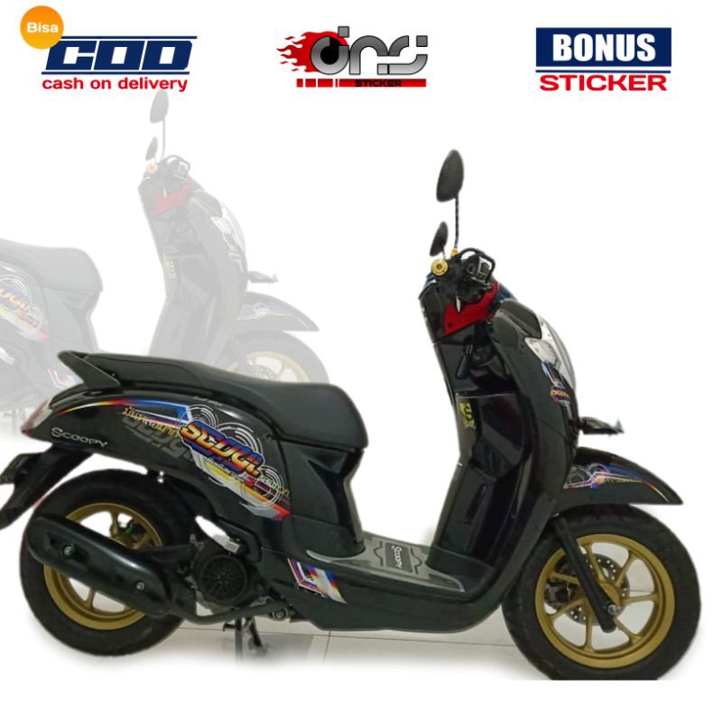 STRIPING STIKER SCOOPY 2019 LIST TWOTONE TRANSPARAN