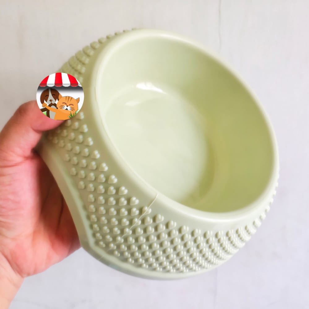 Tempat Makan Minum Kucing Anjing Kelinci Love Candy Single - Pet Bowl