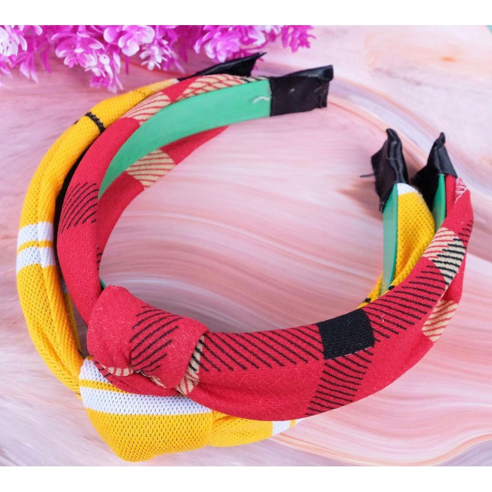 Senada Victory Bando Korea Bandana Motif Aksesoris Wanita