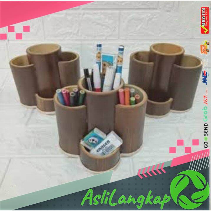 

TEMPAT PENYIMPANAN ALAT TULIS DARI BAMBU RAMAH LINGKUNGAN