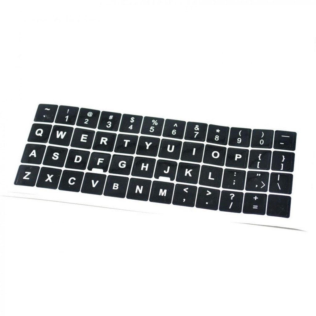 English Layout Sticker for Keyboard / Stiker Keyboard [Hitam]