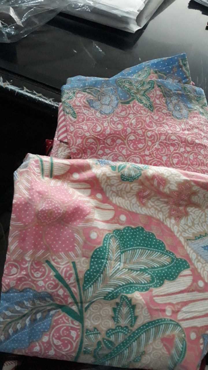 Batik Tunik Shibori Jumputan Terbaru Size S-3l / Hrb026 Yelbor Navbor / Biru Putih / Original..