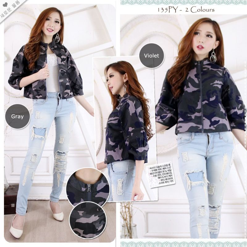 Size Jumbo : Jaket Bomber Batik / Jaket Batik Wanita /Outer Batik-8