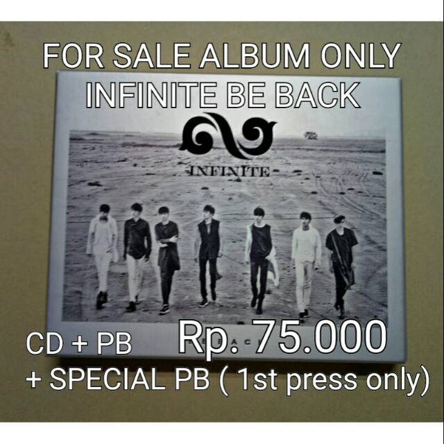 FOR SALE INFINITE - BE BACK ALBUM ONLY